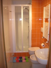Orange bathroom